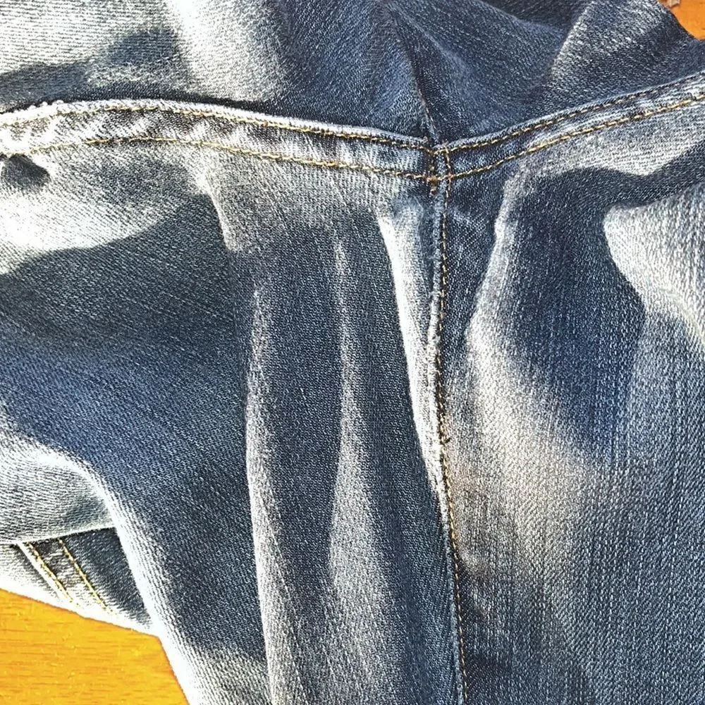DISTRESSED CONDITION WOMEN’S SIZE 28 FRAME LE HIGH STRAIGHT STAGGERED HEM JEAN